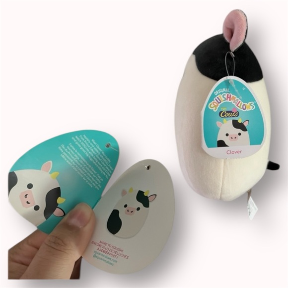 NWT 8" Cows Store exclusive Clover the cow Squishmallow - Picture 2 of 4
